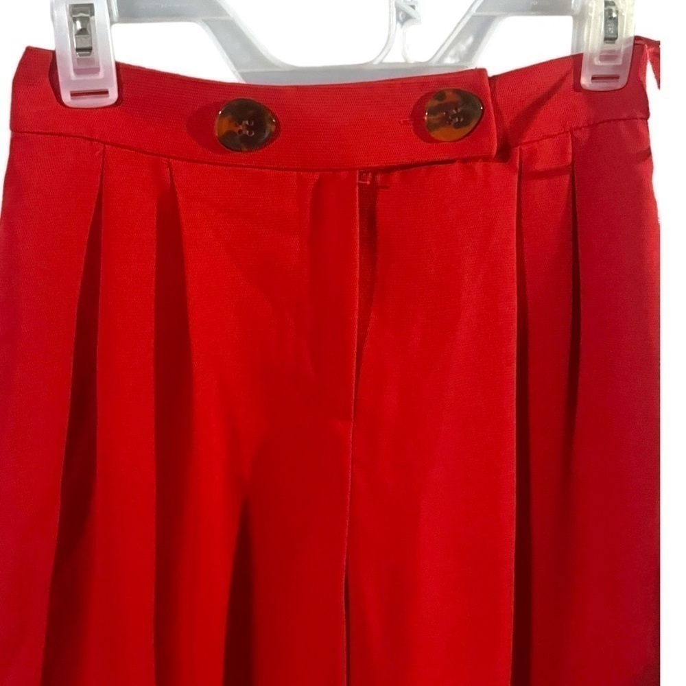 NWOT Topshop Rich Red Women's Trousers Size 2 - Picture 8 of 9